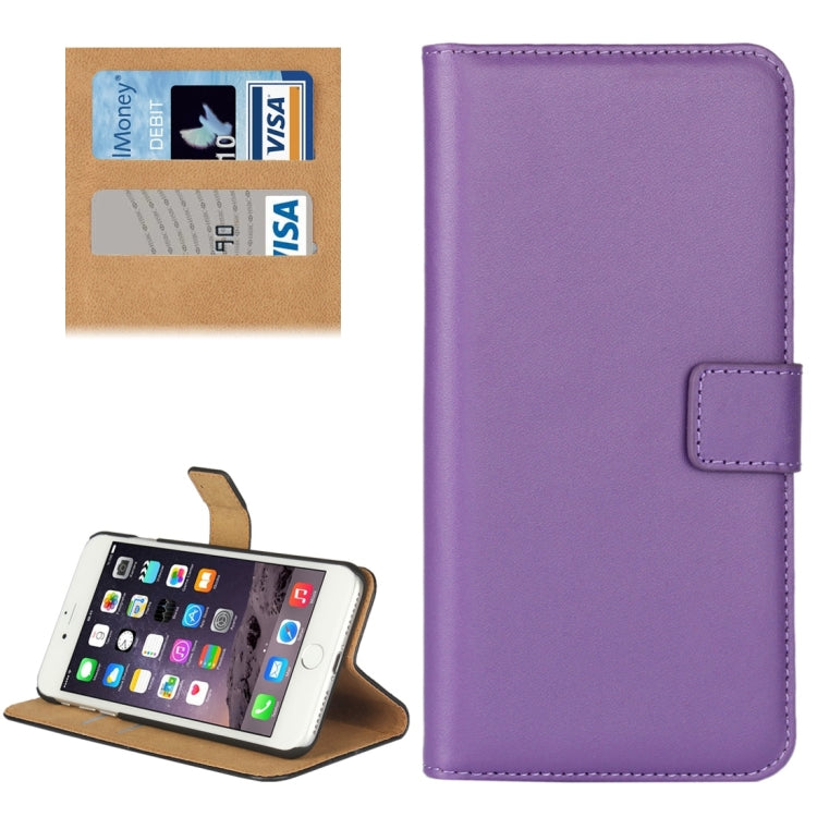 For iPhone 8 Plus & 7 Plus   Genuine Split Horizontal Flip Leather Case with Holder & Card Slots & Wallet