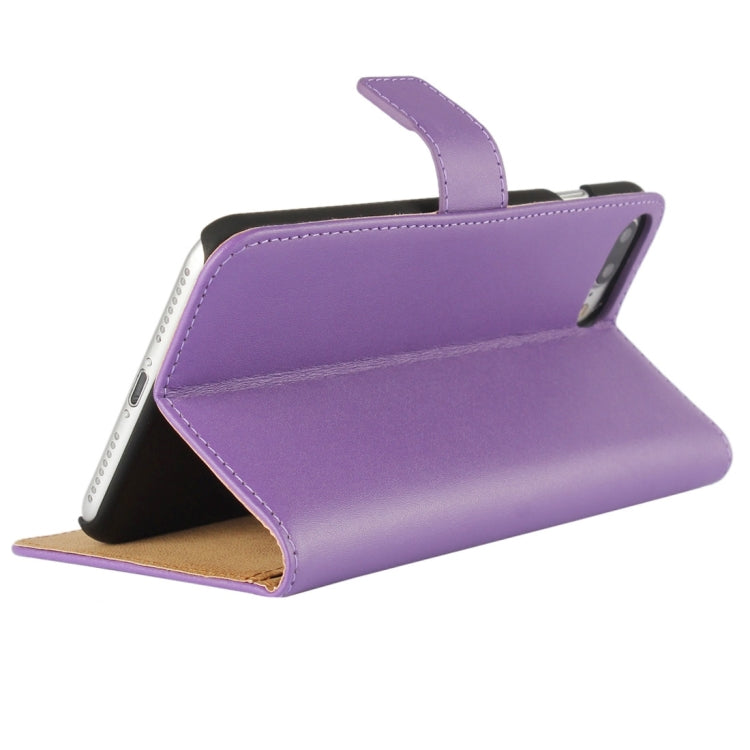 For iPhone 8 Plus & 7 Plus   Genuine Split Horizontal Flip Leather Case with Holder & Card Slots & Wallet