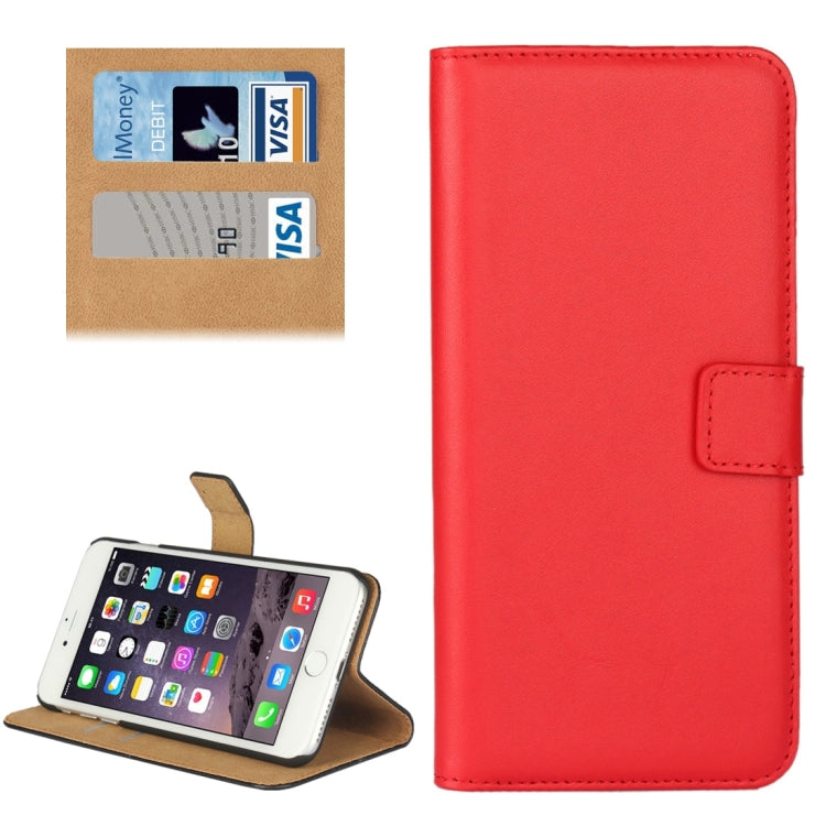 For iPhone 8 Plus & 7 Plus   Genuine Split Horizontal Flip Leather Case with Holder & Card Slots & Wallet