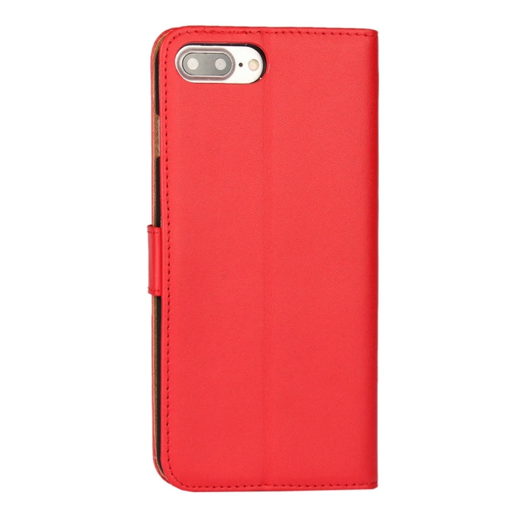 For iPhone 8 Plus & 7 Plus   Genuine Split Horizontal Flip Leather Case with Holder & Card Slots & Wallet