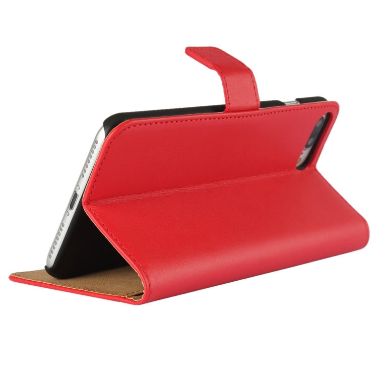 For iPhone 8 Plus & 7 Plus   Genuine Split Horizontal Flip Leather Case with Holder & Card Slots & Wallet