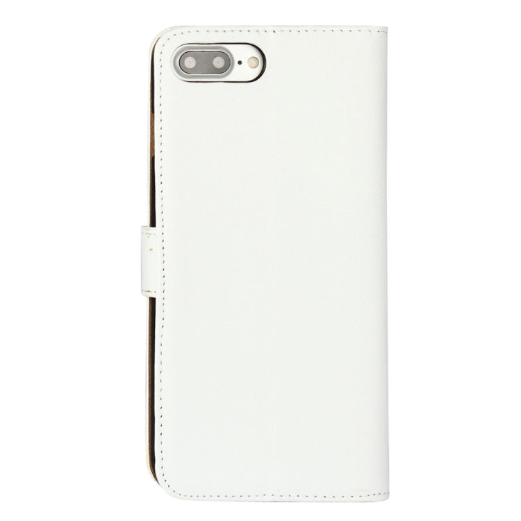 For iPhone 8 Plus & 7 Plus   Genuine Split Horizontal Flip Leather Case with Holder & Card Slots & Wallet