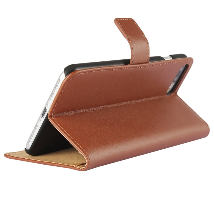 For iPhone 8 Plus & 7 Plus   Genuine Split Horizontal Flip Leather Case with Holder & Card Slots & Wallet
