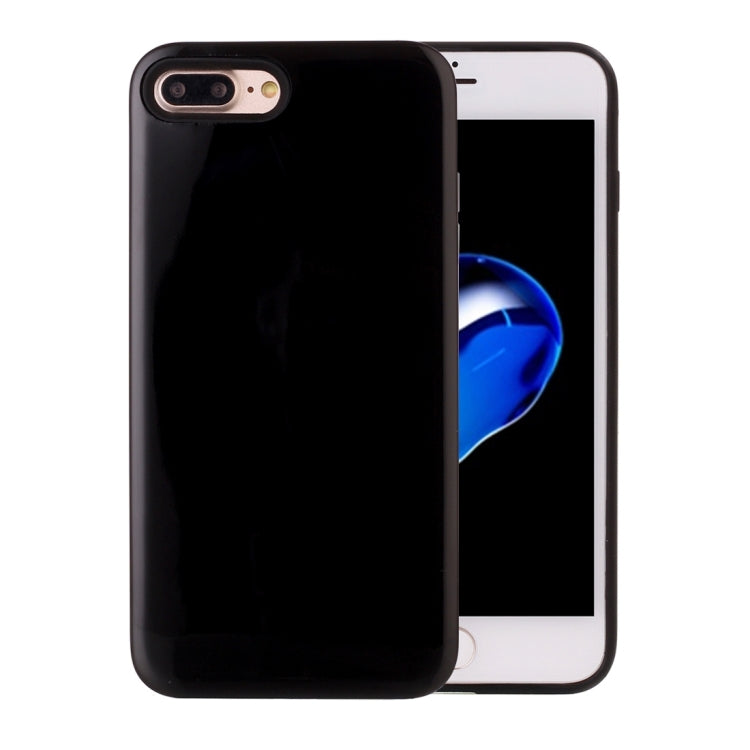For iPhone 8 Plus & 7 Plus   TPU + PU Combination Protective Back Cover Case