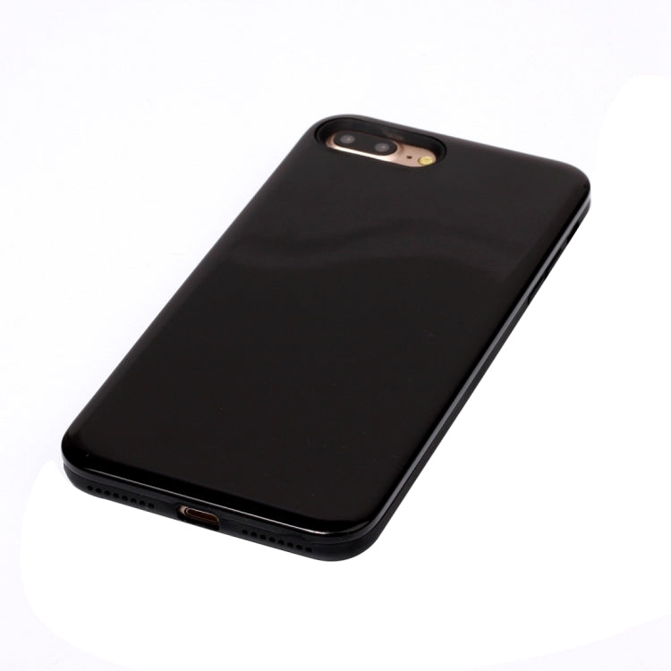 For iPhone 8 Plus & 7 Plus   TPU + PU Combination Protective Back Cover Case