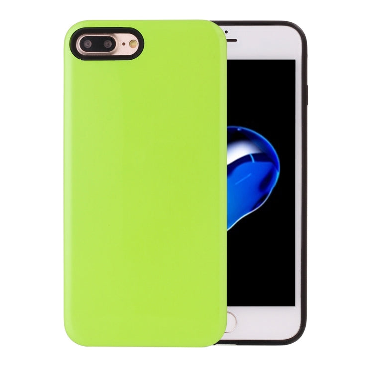 For iPhone 8 Plus & 7 Plus   TPU + PU Combination Protective Back Cover Case