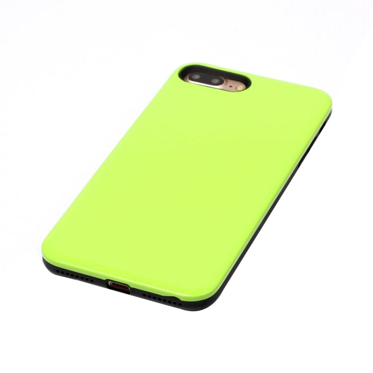 For iPhone 8 Plus & 7 Plus   TPU + PU Combination Protective Back Cover Case