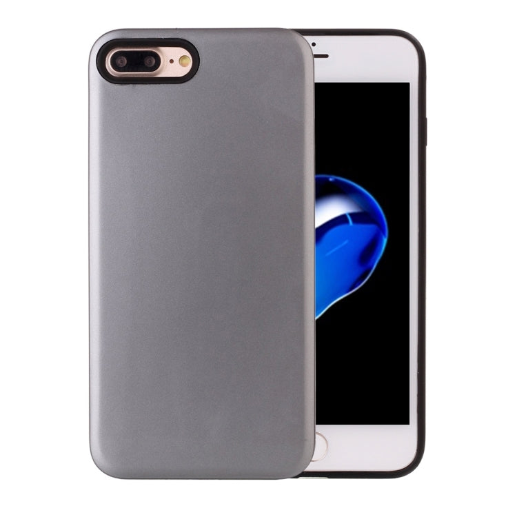 For iPhone 8 Plus & 7 Plus   TPU + PU Combination Protective Back Cover Case