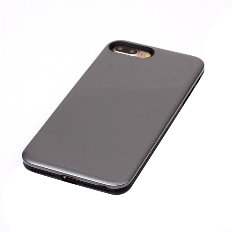 For iPhone 8 Plus & 7 Plus   TPU + PU Combination Protective Back Cover Case
