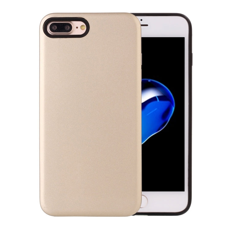 For iPhone 8 Plus & 7 Plus   TPU + PU Combination Protective Back Cover Case