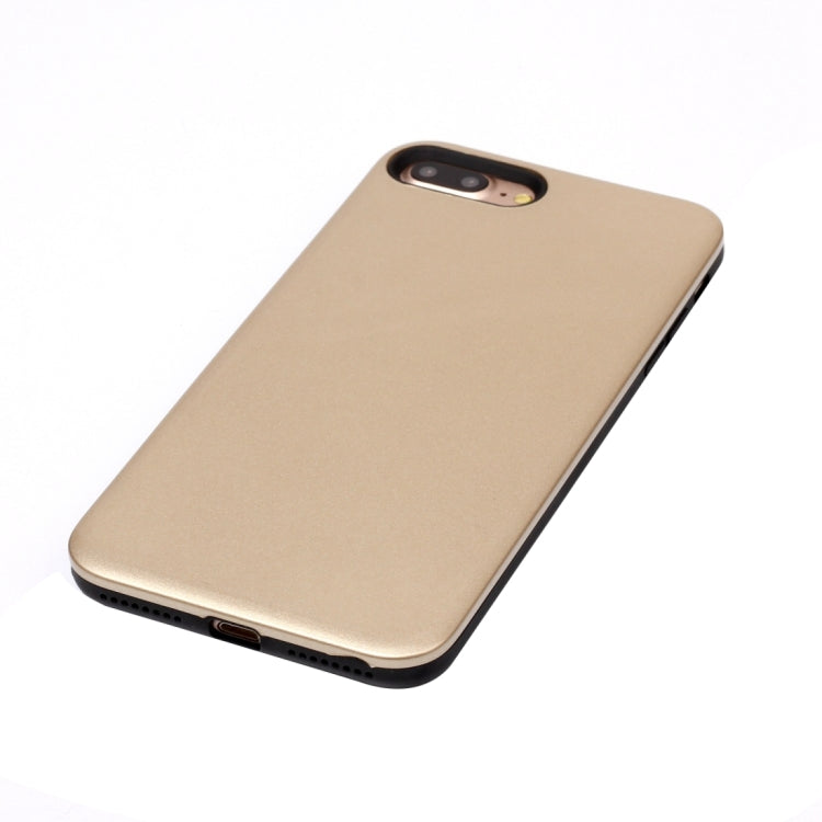 For iPhone 8 Plus & 7 Plus   TPU + PU Combination Protective Back Cover Case