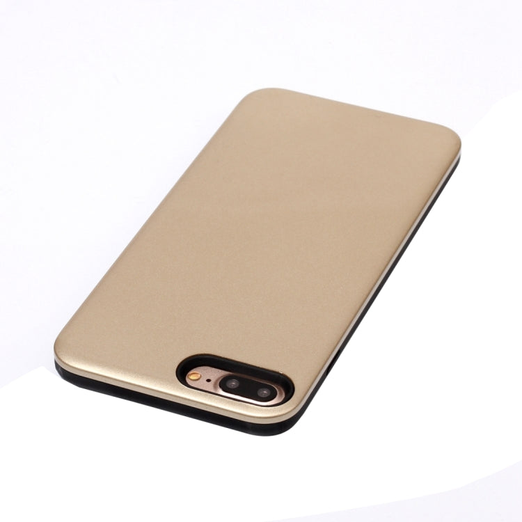For iPhone 8 Plus & 7 Plus   TPU + PU Combination Protective Back Cover Case