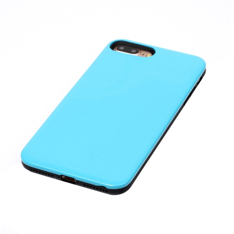 For iPhone 8 Plus & 7 Plus   TPU + PU Combination Protective Back Cover Case