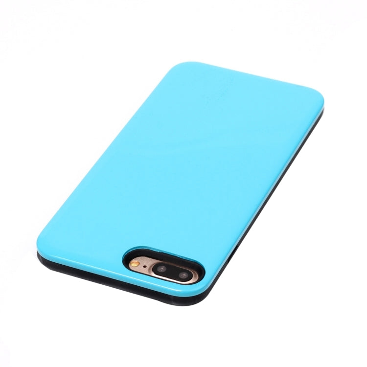 For iPhone 8 Plus & 7 Plus   TPU + PU Combination Protective Back Cover Case
