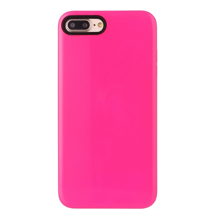 For iPhone 8 Plus & 7 Plus   TPU + PU Combination Protective Back Cover Case