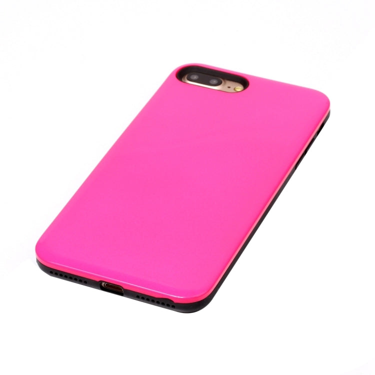 For iPhone 8 Plus & 7 Plus   TPU + PU Combination Protective Back Cover Case