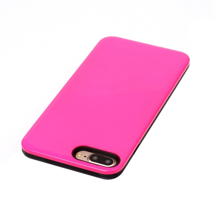 For iPhone 8 Plus & 7 Plus   TPU + PU Combination Protective Back Cover Case