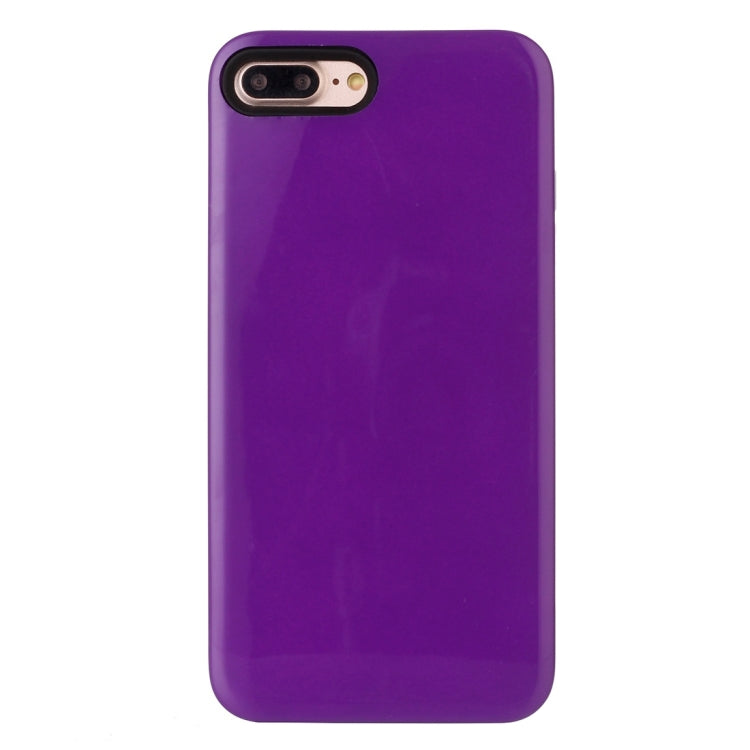 For iPhone 8 Plus & 7 Plus   TPU + PU Combination Protective Back Cover Case