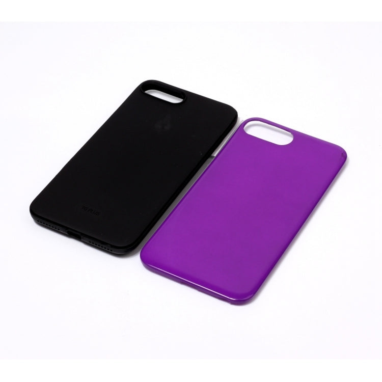 For iPhone 8 Plus & 7 Plus   TPU + PU Combination Protective Back Cover Case