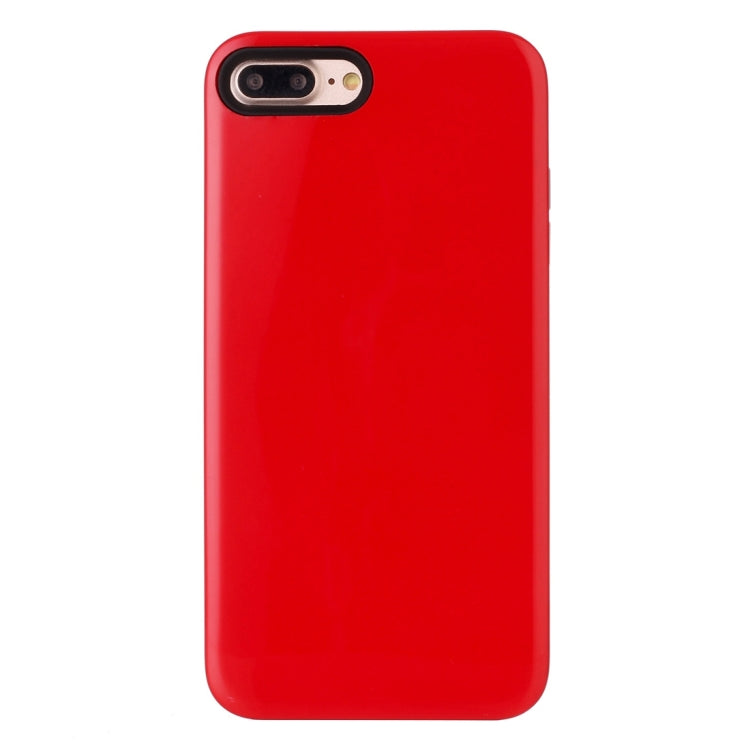 For iPhone 8 Plus & 7 Plus   TPU + PU Combination Protective Back Cover Case