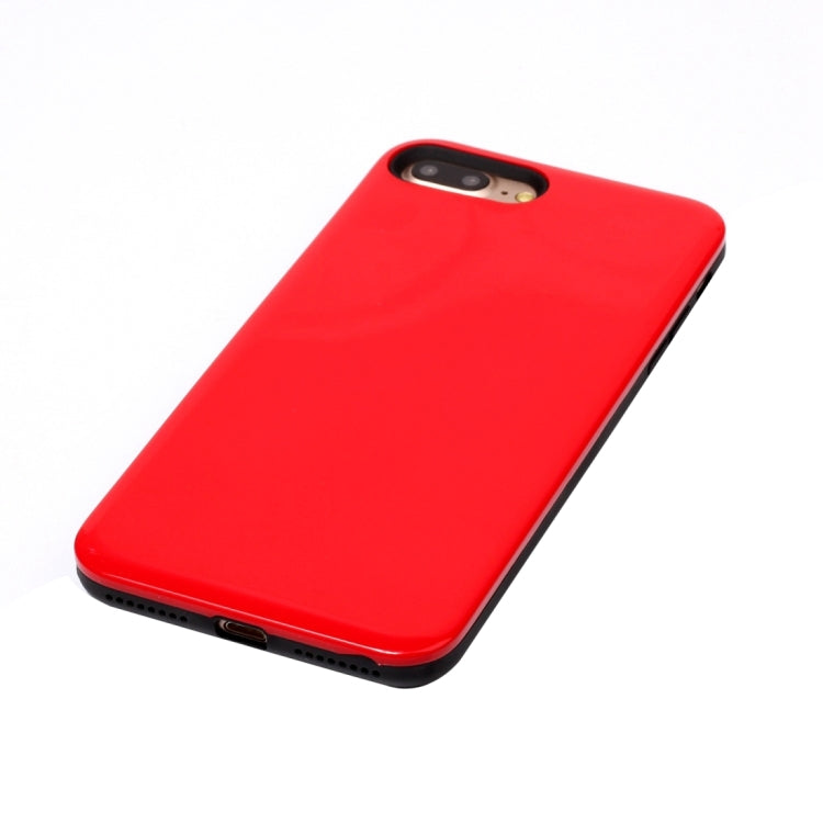 For iPhone 8 Plus & 7 Plus   TPU + PU Combination Protective Back Cover Case