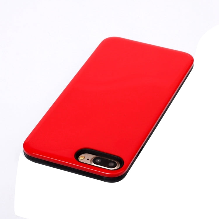 For iPhone 8 Plus & 7 Plus   TPU + PU Combination Protective Back Cover Case