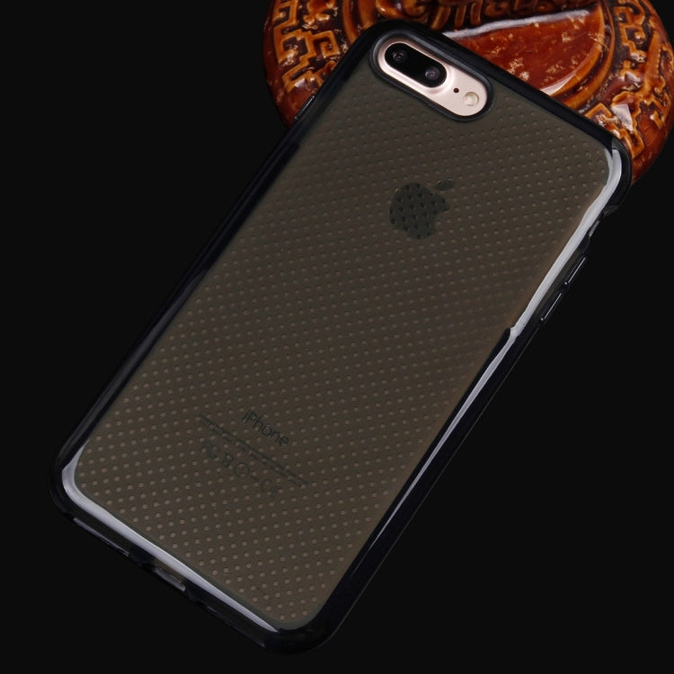 For iPhone 8 Plus & 7 Plus   Basketball Texture Transparent TPU Protective Case