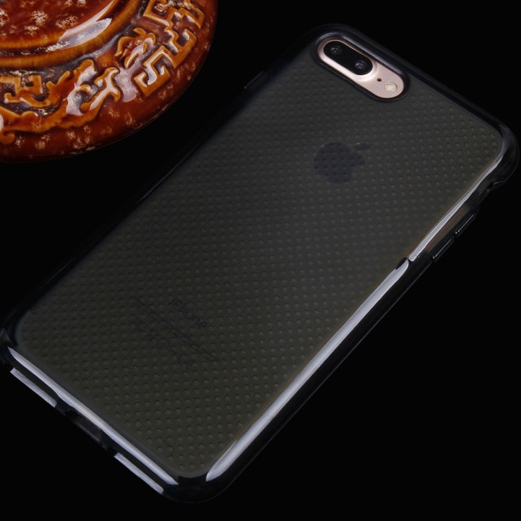 For iPhone 8 Plus & 7 Plus   Basketball Texture Transparent TPU Protective Case