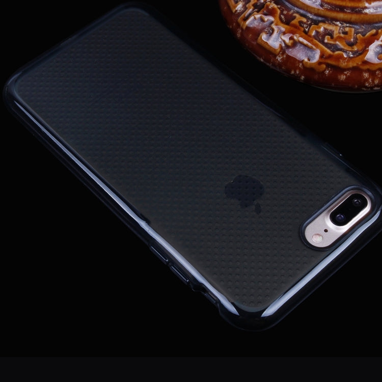 For iPhone 8 Plus & 7 Plus   Basketball Texture Transparent TPU Protective Case
