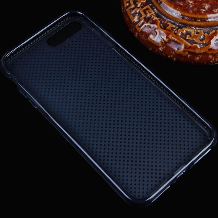 For iPhone 8 Plus & 7 Plus   Basketball Texture Transparent TPU Protective Case