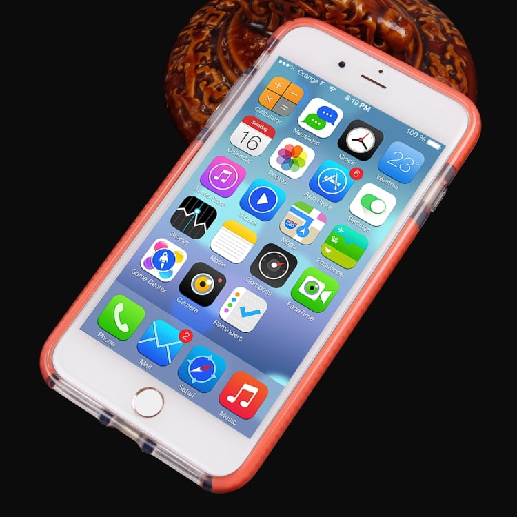 For iPhone 8 Plus & 7 Plus   Basketball Texture Transparent TPU Protective Case