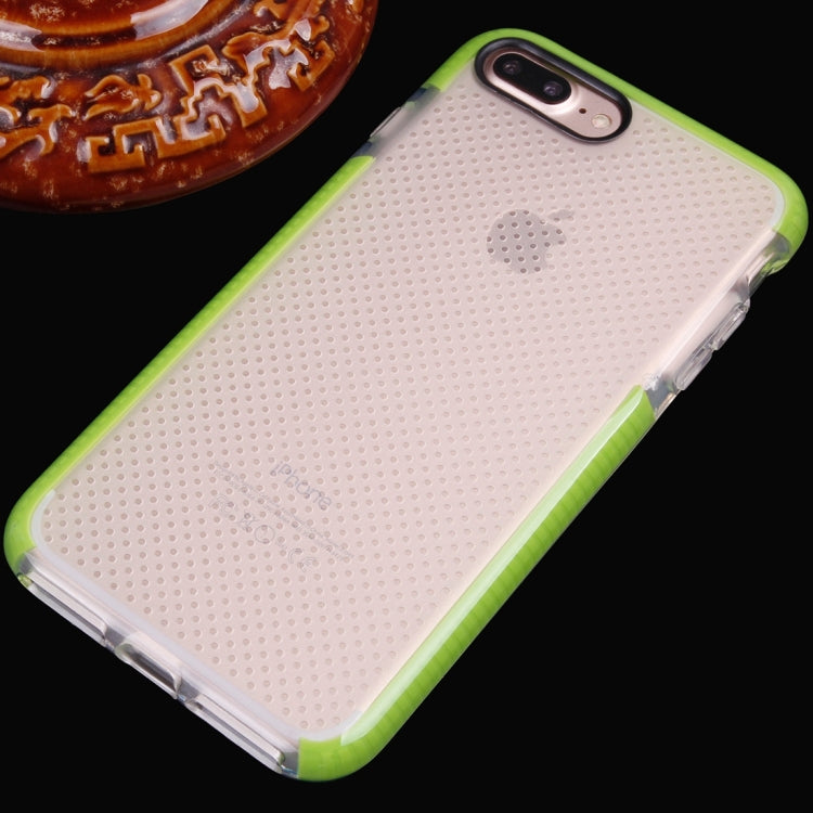 For iPhone 8 Plus & 7 Plus   Basketball Texture Transparent TPU Protective Case