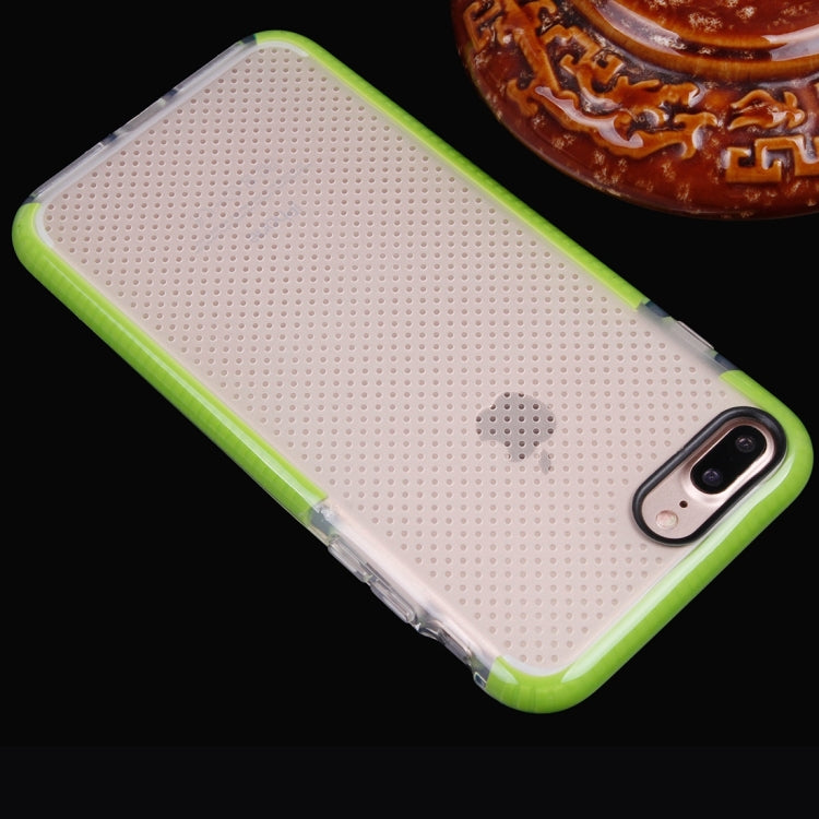 For iPhone 8 Plus & 7 Plus   Basketball Texture Transparent TPU Protective Case
