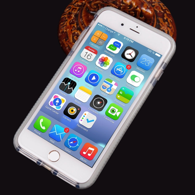 For iPhone 8 Plus & 7 Plus   Basketball Texture Transparent TPU Protective Case