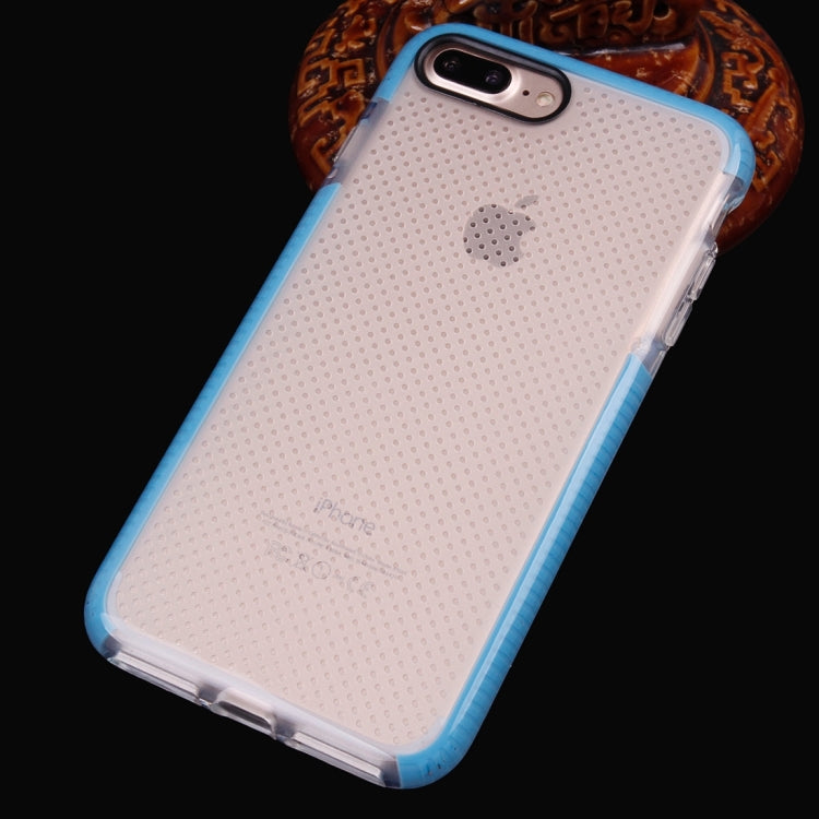 For iPhone 8 Plus & 7 Plus   Basketball Texture Transparent TPU Protective Case