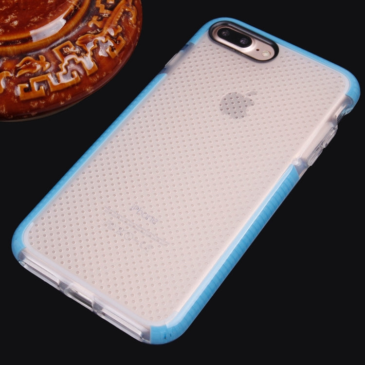 For iPhone 8 Plus & 7 Plus   Basketball Texture Transparent TPU Protective Case