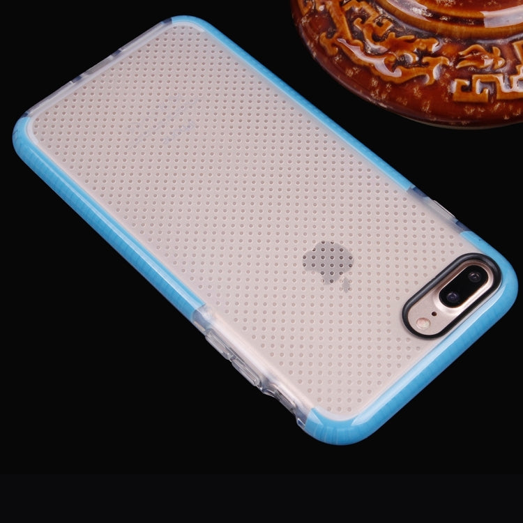 For iPhone 8 Plus & 7 Plus   Basketball Texture Transparent TPU Protective Case