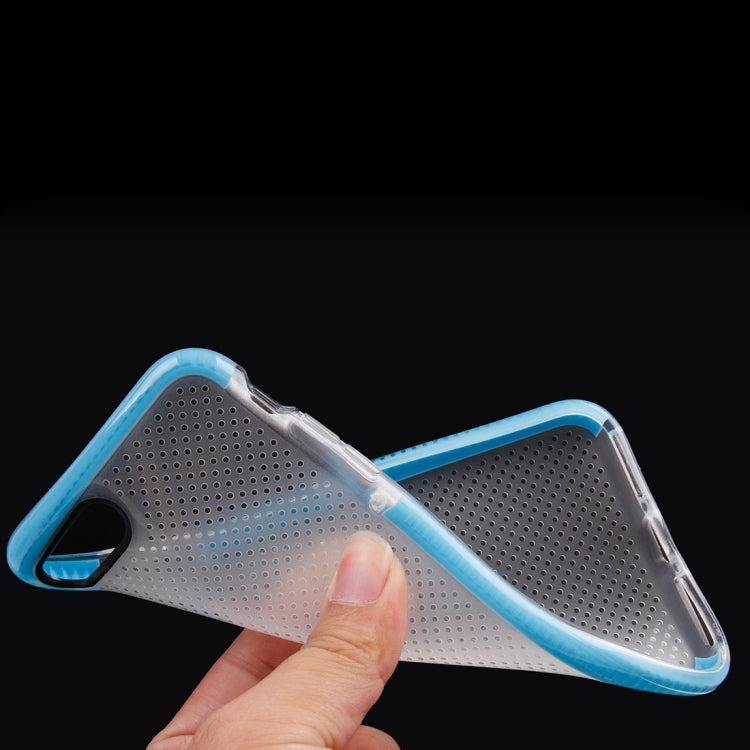For iPhone 8 Plus & 7 Plus   Basketball Texture Transparent TPU Protective Case