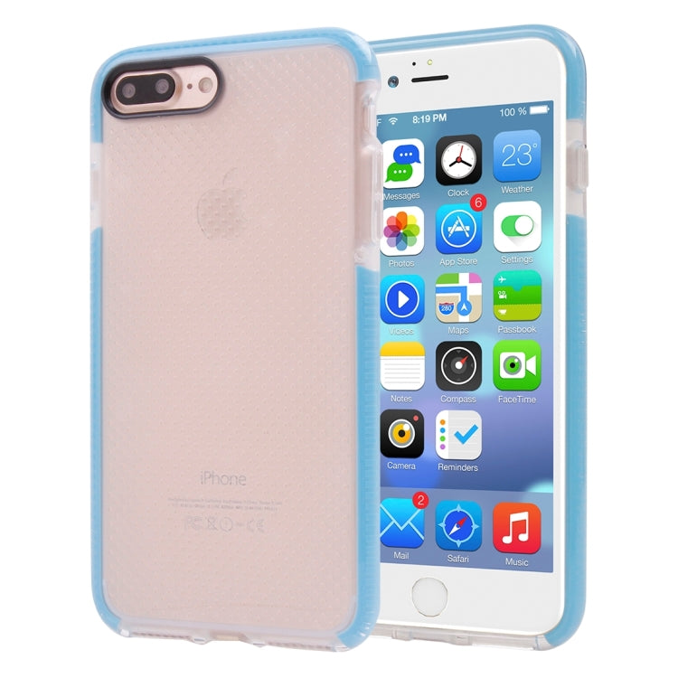 For iPhone 8 Plus & 7 Plus   Basketball Texture Transparent TPU Protective Case