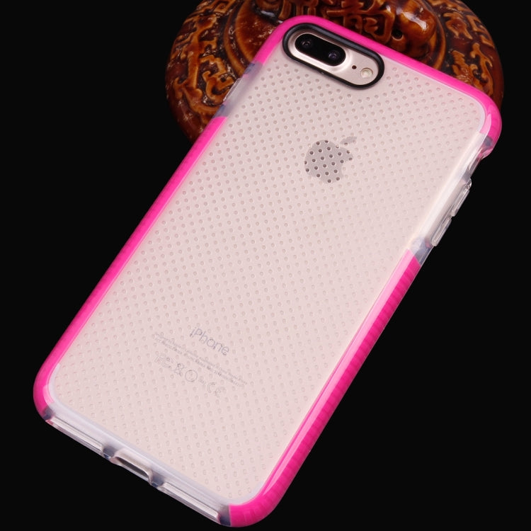 For iPhone 8 Plus & 7 Plus   Basketball Texture Transparent TPU Protective Case