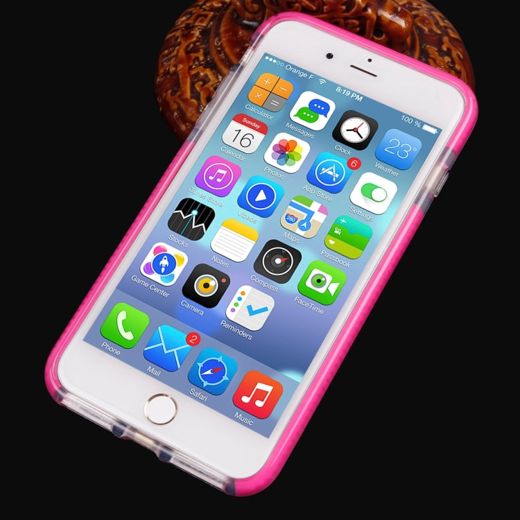 For iPhone 8 Plus & 7 Plus   Basketball Texture Transparent TPU Protective Case