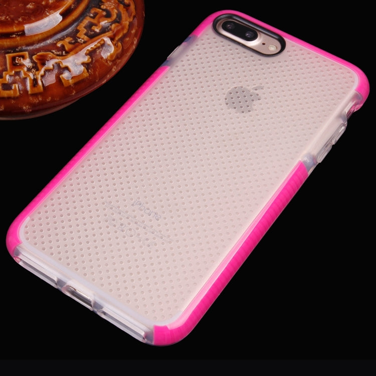 For iPhone 8 Plus & 7 Plus   Basketball Texture Transparent TPU Protective Case