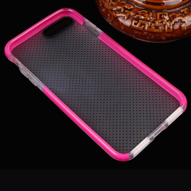 For iPhone 8 Plus & 7 Plus   Basketball Texture Transparent TPU Protective Case