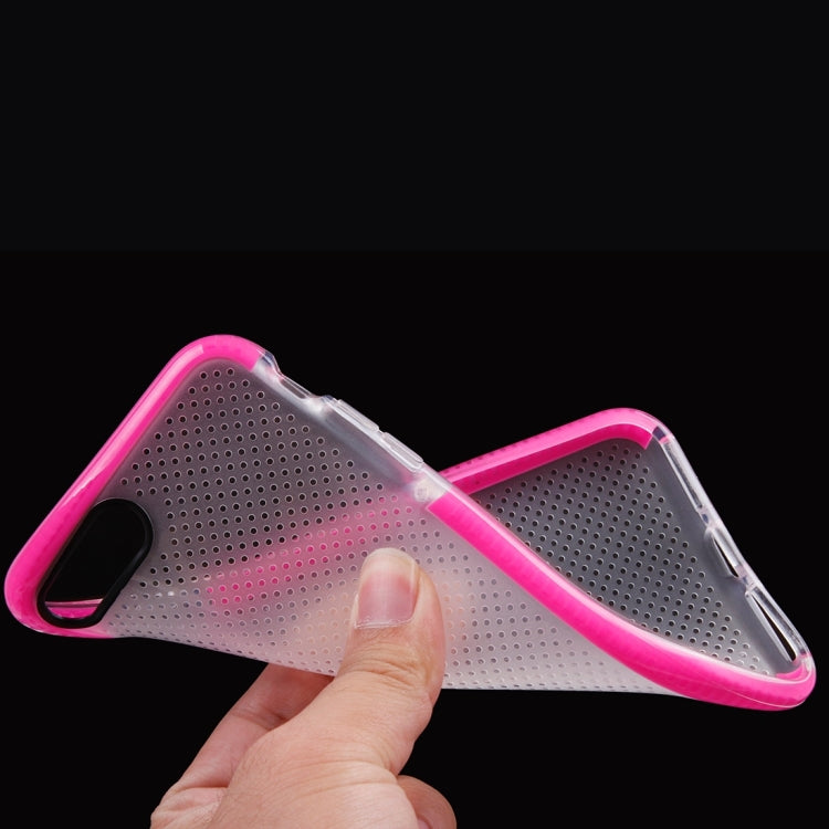For iPhone 8 Plus & 7 Plus   Basketball Texture Transparent TPU Protective Case