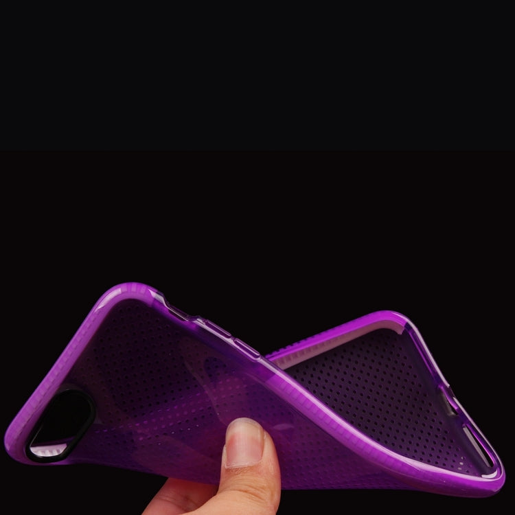 For iPhone 8 Plus & 7 Plus   Basketball Texture Transparent TPU Protective Case