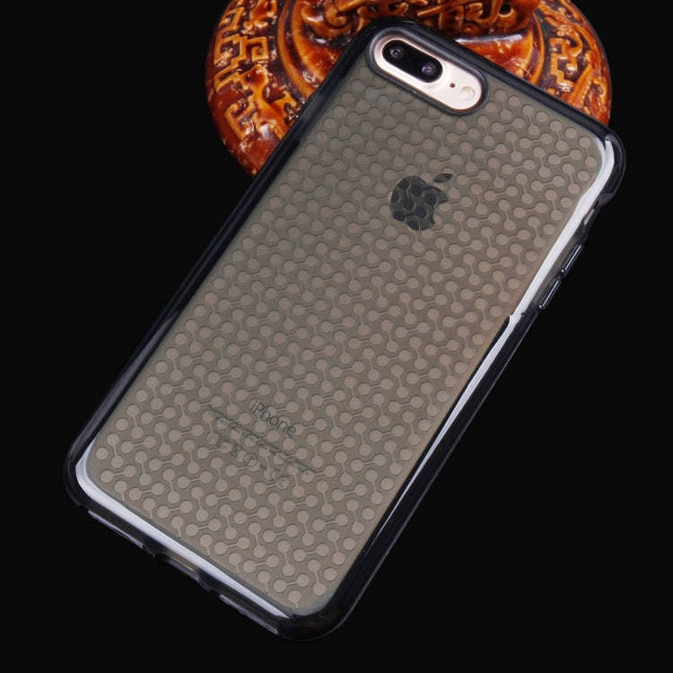 For iPhone 8 Plus & 7 Plus   Dumbbell Texture Transparent TPU Protective Case