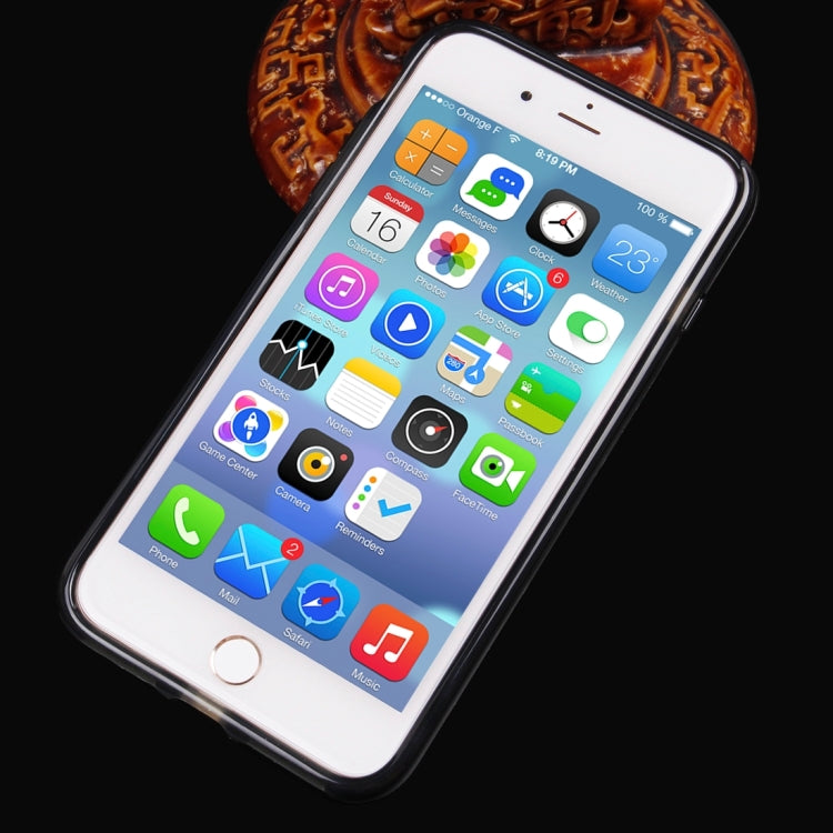 For iPhone 8 Plus & 7 Plus   Dumbbell Texture Transparent TPU Protective Case