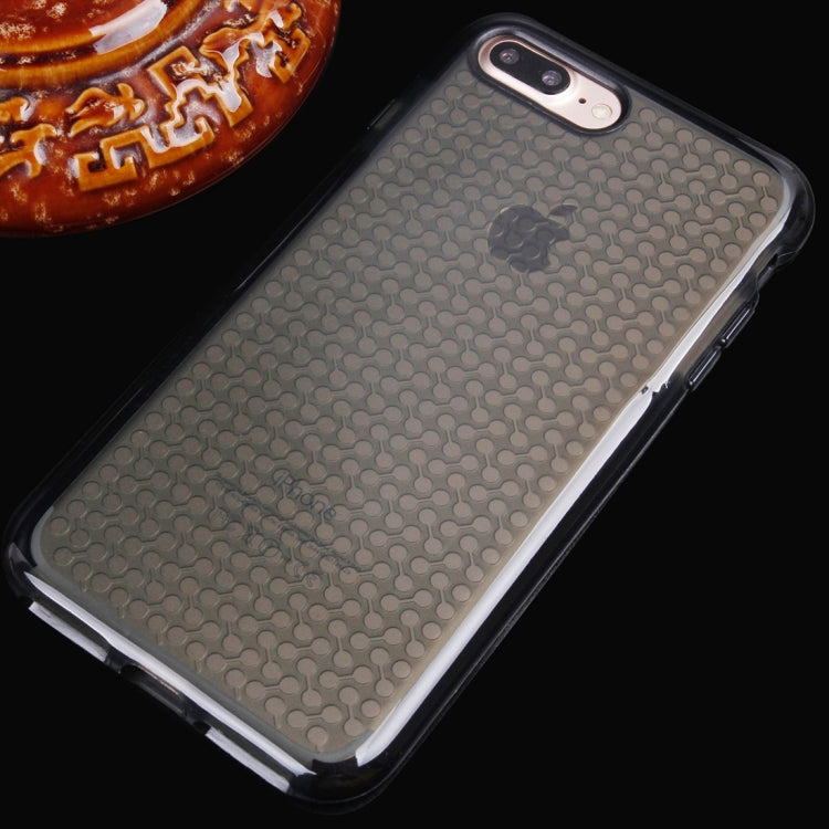 For iPhone 8 Plus & 7 Plus   Dumbbell Texture Transparent TPU Protective Case