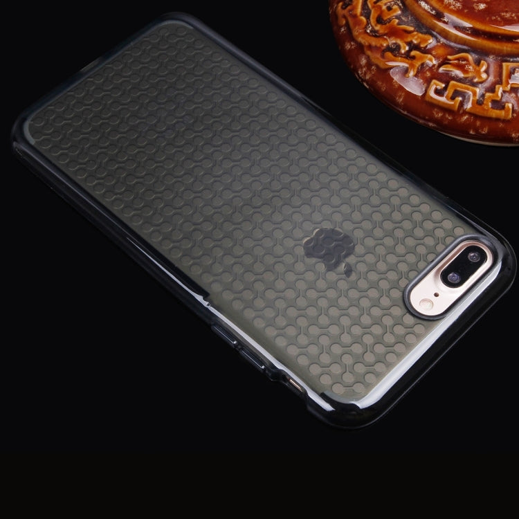 For iPhone 8 Plus & 7 Plus   Dumbbell Texture Transparent TPU Protective Case