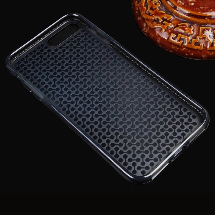 For iPhone 8 Plus & 7 Plus   Dumbbell Texture Transparent TPU Protective Case
